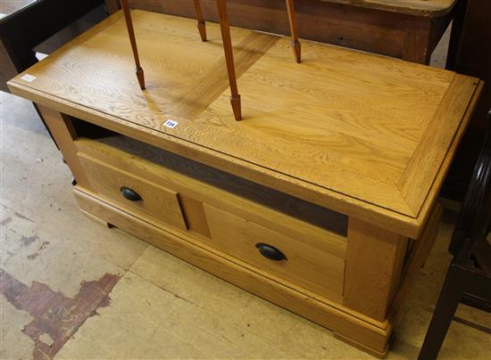Light oak television table